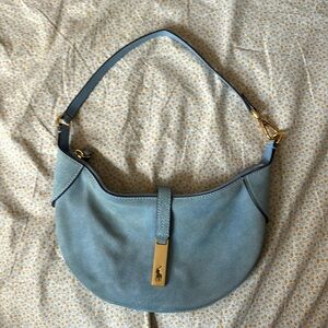 Polo ID suede mini shoulder bag